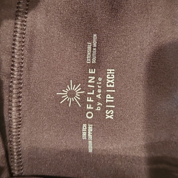 Offline by Aerie brown camo strappy back sports bra size XS - Picture 5 of 6